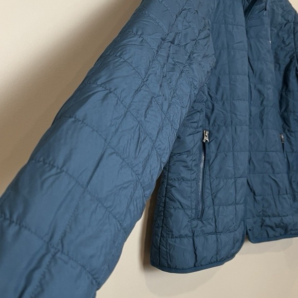 The North Face Women's Quilted Full Zip Jacket Blue Insulated Lightweight Size M - Picture 4 of 7